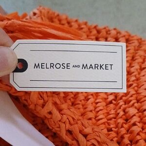 Melrose and Market Orange Knit Scarf